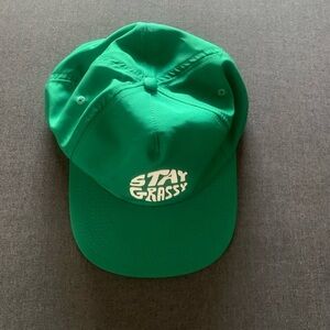 Grass Clippings ‘Stay Grassy’ Snapback Adjustable Hat 100% Polyester OS NWOT